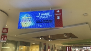 nsegna led direzionale centro commerciale Tiare Shopping